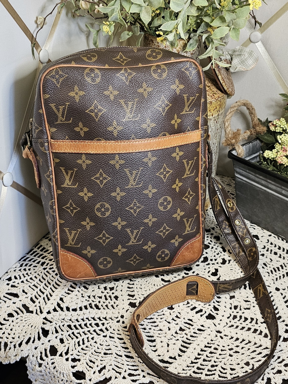Louis Vuitton Danube MM Monogram Crossbody Bag